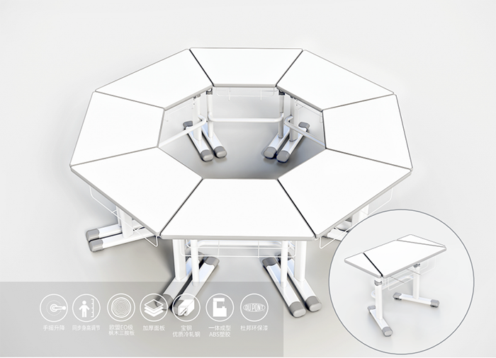 博仕有成培訓(xùn)桌賣點圖